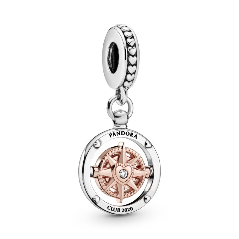 [P611] Charm colgante brújula Pandora Club 2020