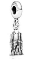 Charm colgante catedral gótica plata