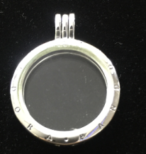 Charm colgante medallón marco Pandora plata