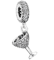 Charm colgante copa de cóctel pavé Pandora