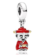 Charm colgante figura vestido tradicional rojo y dorado Pandora