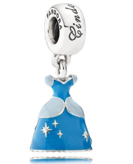 [P686] Charm colgante vestido Cenicienta Disney azul