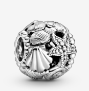 Charm bola conchas y estrella de mar Pandora