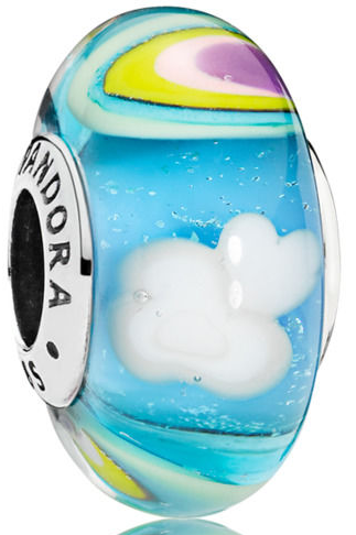 Charm Pandora Murano Arcoíris y Nube