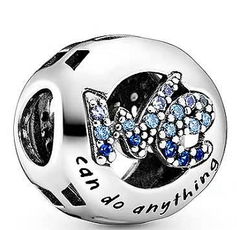 Charm mariposa pavé azul can do anything