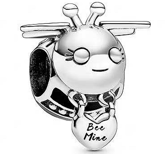 Charm abeja plata colgante Bee Mine
