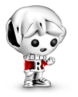 Charm Pandora perrito suéter rojo letra R