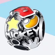 Charm Pandora Disney Mickey letras y estrella
