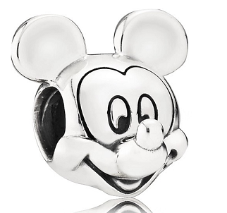 Charm Pandora Disney Mickey Mouse rostro plata