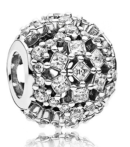 Charm bola Pandora pavé geométrico