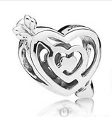 Charm Pandora Corazones Entrelazados con Circonia