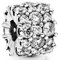 Charm Pandora racimo circonias transparentes