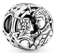 [CH261] Charm pareja enamorada grabada plata Pandora