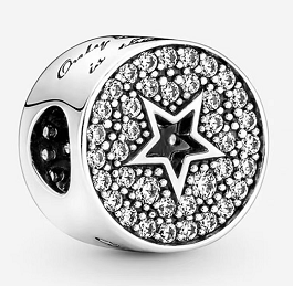 Charm disco pavé estrella calada