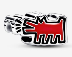Charm perro rojo figuras arte urbano