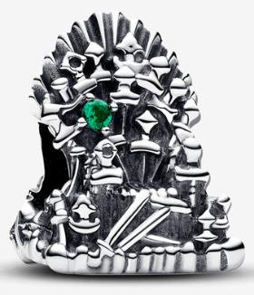 Charm trono de espadas circonia verde