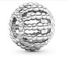 Charm Pandora Bola Texturizada de Cuentas