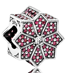 Charm Pandora estrella pavé rosa fuerte 2016