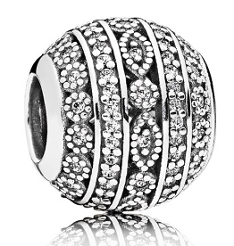 Charm Pandora bandas de encaje pavé circonias