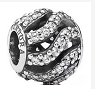 Charm bola pavé circonias transparentes Pandora