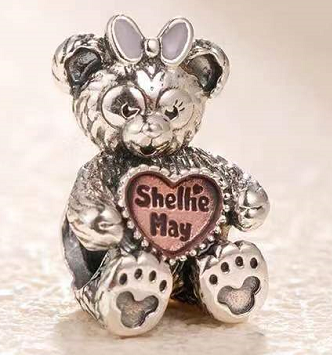 Charm oso ShellieMay lazo y corazón Pandora