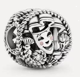 Charm Pandora máscaras de teatro con borde de cuerda