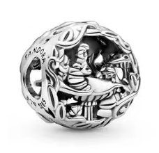 Charm Pandora bola calada hojas Signature