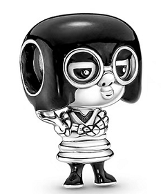 Charm Disney Edna Mode Los Increíbles esmalte negro