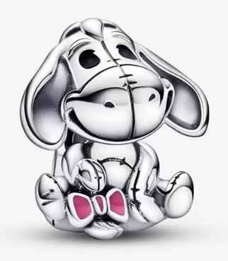 Charm Disney Eeyore plata detalle rosa