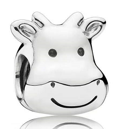 Charm cara de vaca plata