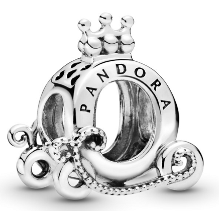 Charm carroza de Cenicienta con corona Pandora