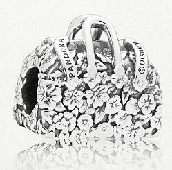 Charm cesta floral Pandora Disney