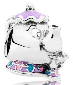 Charm Mrs. Potts y Chip esmalte lila
