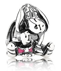 Charm Eeyore Winnie Pooh moño rosa Disney