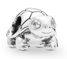 Charm tortuga con ojos de circonia Pandora