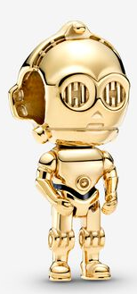 [CH1209] Charm C-3PO baño dorado Star Wars Pandora