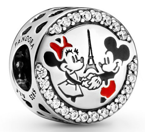 Charm Pandora Mickey y Minnie en París