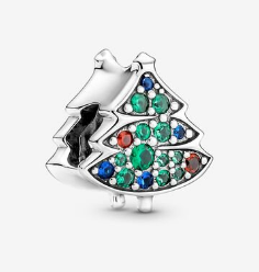 [CH1262] Charm Árbol de Navidad Pavé Multicolor