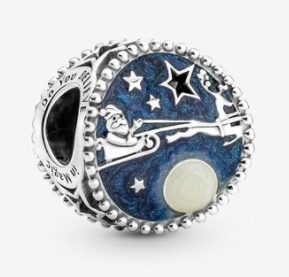 [CH1263] Charm Papá Noel en Trineo Esmalte Azul
