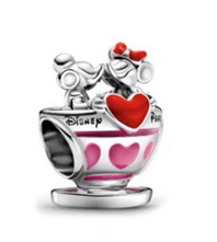 Charm Mickey y Minnie Taza de Té Disney