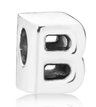 [797456] Charm letra B Pandora plata