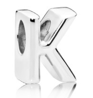 [797465] Charm letra K Pandora plata