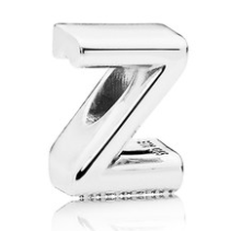 Charm letra Z Pandora plata