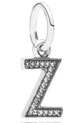 Charm colgante letra Z pavé circonias Pandora