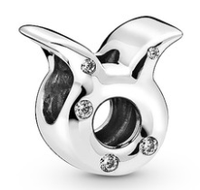 Charm signo zodiacal Tauro plata y circonias