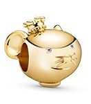 Charm Pandora zodiaco rata baño dorado