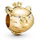 Charm Pandora zodiaco serpiente baño dorado