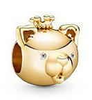 Charm Pandora zodiaco tigre baño dorado