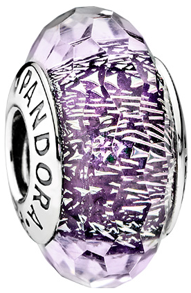 Charm Pandora Cristal Facetado Violeta Dicroico