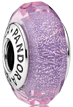 Charm Pandora Cristal Facetado Lila Dicroico